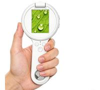Microscope numérique de poche pour enfants avec écran IPS de 2,4", grossissement 100-500x, 16 lumières LED, portable pour examen des bijoux, jouet, cadeau d'anniversaire, garçons et filles de 3 à 12