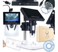Microscope Numérique DM3-Z01B049 - Écran LCD 4,3"" | Zoom 50X-1000X | 1080P HD | 8 LED | Connexion PC USB