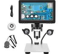 Microscope numérique, écran 7 pouces, sortie USB, 1200X, 1200X