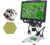 Microscope numérique, écran haute résolution, grossissement 1600x, alimentation électrique