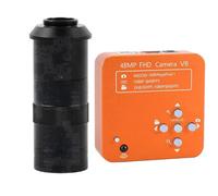 Microscope numérique électronique industriel, caméra 48mp 1080P 60FPS HDMI USB pour la réparation de téléphones et objectif 100X à monture C