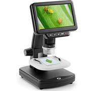 Microscope Numérique Grossissement 1500x, Écran LCD 5 Pouces, Microscope Vidéo HDMI 1080p, Batterie Rechargeable, Éclairage LED Réglable