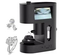 Microscope numérique, grossissement 30-200x, écran LCD avec lumière LED, double écran pour des tests précis de diamant et de textile