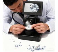 Microscope numérique grossissement 50-1000x avec lumière LED, équipement d'identification de bijoux, visionneuse de diamant électronique pour réparation d'horloge, plage de mise au point 10-40 mm