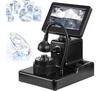 Microscope numérique grossissement 50-1000x avec lumière LED pour l'identification de bijoux, écran LCD, visionneuse précise, idéal pour l'analyse des diamants et des pierres précieuses