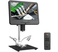 Microscope numérique, grossissement 50-1600X, écran LCD 10,1 pouces, appareil photo 12MP, 101 pouces