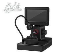 Microscope NuméRique LCD 4,3 Pouces, Visionneuse NuméRique Ceinture Diamant avec éClairage LED, Grossissement 50-1500x, Identification PréCise, pour L'Identification du Code Taille,A