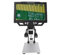 Microscope Numérique, Loupe avec Microscope Optique 9 Pouces LCD Microscope Numérique 12MP 1600X Grossissement 1080P Loupe de Microscope pour Plantes Roches Circuits Imprimés