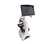 Microscope numérique, Microscope Biologique 640x HD Expérience élevée Sources de lumière supérieure et inférieure, détection sperme Porc