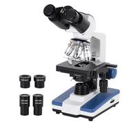 Microscope numérique, Microscope Biologique Professionnel 40X-1600X, lumière réglable, Platine mécanique XY 3D for Laboratoire de Sciences médicales éducatives