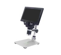 Microscope numérique, microscope électronique industriel avec écran, microscope à pièces for adultes, réparation électronique, 19,2 cm x 16,5 cm x 12 cm, noir