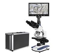 Microscope numérique, Microscope, Microscope numérique de Laboratoire Biologique LED + oculaire électronique + Ligne données USB d'écran LCD 9 Pouces