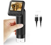 Microscope numérique, Microscope numérique Portable HD 800X avec écran LCD 2 Pouces, Microscope de Poche, Laboratoire USB, équipement