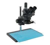 Microscope numérique, Microscope Trinoculaire Stéréo Électronique, Simulateur De Focale D'objectif 7X, Bijoux Laboratoire Industriel, avec Lentille Auxiliaire 1,0x0,5x2,7X(with 0.7X 0.5X)