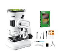 Microscope numérique Photo vidéo avec écran, visionneuse LED Rechargeable 1000X pour étude de Diapositives, Examen détaillé, Inspection, Microscope Portable, loupe d ' Affichage, observateur Outil