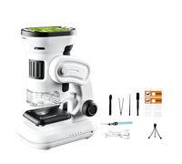 Microscope numérique Photo vidéo avec écran, visionneuse LED Rechargeable 1000X pour étude de Diapositives, Examen détaillé, Inspection, Microscope Portable, loupe d ' Affichage, observateur Outil