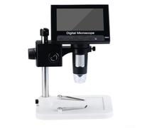 Microscope numérique portable avec écran 4,3", zoom 50-1000x, enregistrement vidéo 720p, connexion USB pour sortie d'ordinateur, pour usage industriel et éducatif
