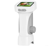 Microscope numérique portable de 6,1 cm pour observation, zoom 1000x, capteur 2 MP, 8 LED à intensité variable, support de charge USB-C (blanc)