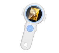 Microscope numérique portable éducatif pour enfants avec écran transparent haute définition et éclairage LED réglable pour l'apprentissage des sciences