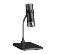 Microscope numérique portable HD pour téléphone portable - Loupe 1000X - Vidéo d'entretien industriel - F210 - Avec support de tuyau serpent