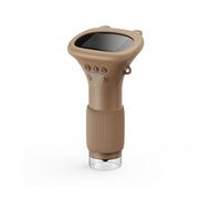 Microscope numérique portable pour enfants 1000x avec écran de 5,1 cm et lumière LED réglable intégrée (marron)