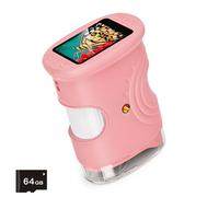 Microscope numérique portable pour enfants 5,1 cm avec loupe intégrée pour exploration scientifique