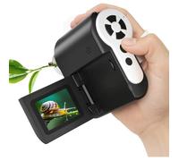 Microscope Numérique Portable USCAMEL 1000X, Écran HD 2", USB, Kit de Lames Inclus, Outil Éducatif Enfants 7-12 Ans, Noir.