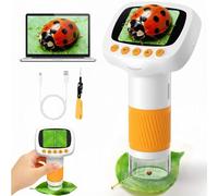 Microscope numérique pour enfants - Portable - USB - Apprentissage - Jeu éducatif - Découvrez le monde qui vous entoure