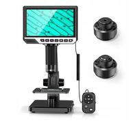 MICROSCOPE NUMÉRIQUE PROFESSIONNEL 2000x 12MP 11LED ÉCRAN HD 7"""" MicroSD 32 Go
