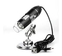 Microscope numérique réglable 1600X 2MP 8 LED, loupe numérique Portable USB, Endoscope à grossissement électronique HD(USB mini Bracket,1000X)
