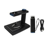 Microscope Numérique sans Fil, Caméra de Microscope HD 2MP WiFi USB avec 8 LED Réglables et Support, Grossissement 50-1000X, Compatible avec, Connexion PC, Android (Noir)