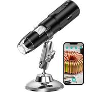 Microscope numérique sans fil, grossissement 1000x, connectivité WiFi, noir, faisceau vert