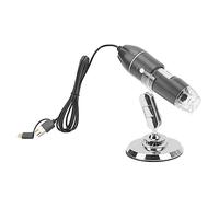 Microscope Numérique sans Fil, Grossissement 1600X Microscope D'inspection Portable USB HD avec Support, pour Téléphones Portables Android, Ordinateurs Portables