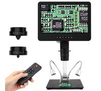 Microscope numérique trinoculaire 2000x 2160p, Compatible avec Connexion PC, for vérification de Soudure PCB, réparation téléphone,Concentration précise