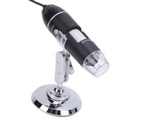 Microscope Numérique USB 50-1600X avec Caméra Endoscopique 3 en 1 8 LED Éclairage, Portable, Support Rotatif 360°, Compatible Smartphones Android