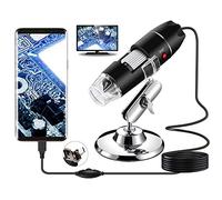 Microscope numérique USB, Endoscope de grossissement 40X-1000X Portable Bysameyee, Microscope Digital 8 LED pour Windows 7/8/10 Mac Linux sous Android (avec OTG)