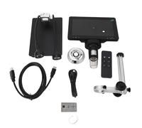 Microscope numérique XTEVU, microscope électronique USB 50x à 1600x avec écran LCD 1080p 16MP de 7 pouces, microscope d'inspection mesurable avec télécommande