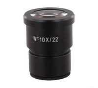 Microscope Oculaire WF10X/20 mm WF20X/10 mm 30 mm Diamètre de prise Grand Angle FMC Traitement Verre optique Boîtier en métal pour microscopes Test de mesure de laboratoire Noir (WF10X/22)