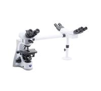 Microscope Optika B-510-3, discussion, trino, 3-head, IOS W-PLAN, 40x-1000x, EU