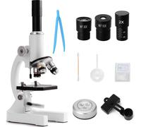 Microscope optique, grossissement réglable, support de téléphone inclus, comme illustré