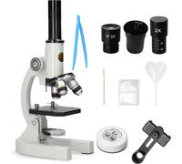 Microscope optique monoculaire, grossissement 64X-2400X, lumière de remplissage intégrée, TYPE