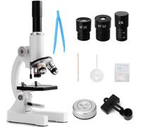 Microscope optique numérique, grossissement 64X-2400X, lumière de remplissage intégrée, 1 kit, 2500X