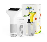Microscope portable - ABS, 6,69 x 1,57 x 3,15 pouces Microscope portable grossissement 1000 x | Écran IPS 2 pouces à 8 LED, loupe numérique portablePour étudiants, amateurs,