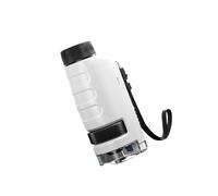 Microscope portable facile à utiliser pour enfants, petit design, idéal pour les expériences scientifiques, l'évaluation artistique et le plaisir en plein air Microscope à grossissement élevé