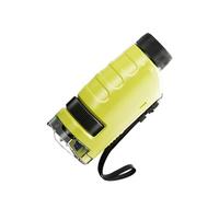 Microscope portable facile à utiliser pour les enfants, petit design, idéal pour les expériences scientifiques, l'évaluation artistique et le plaisir en plein air, grossissements multiples