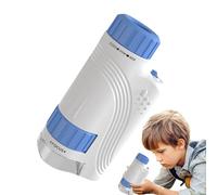 Microscope portable pour | 60-120X Microscope de poche pour exploration | Avec lumière LED et design portable - Pour étudiants, garçons, filles, adolescents, étude, jardin, cour, camping