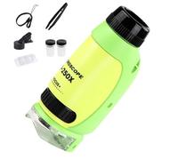 Microscope portable pour enfants - Microscope de poche 50x -25x Kit de microscope lumineux LED | Projet STEM d'âge préscolaire, microscope éducatif pour Student Science Lab