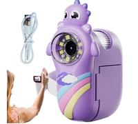 Microscope portable pour , grossissement 1000x, 8 lumières LED, écran LCD de 5,1 cm, télescope de découverte de dinosaures mignons pour garçons et filles