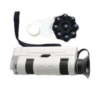 Microscope Portable pour, grossissement 100x, Microscope Portable, Jouet Scientifique éducatif pour, Exploration en Plein air, études de Nature, projets de Classe, pièces de Monnaie