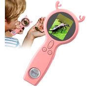 Microscope portable pour , grossissement HD, grossissement 50x, multifonction, prend en charge la prise de photos et de vidéos, deux lentilles - pour la science des , la découverte des